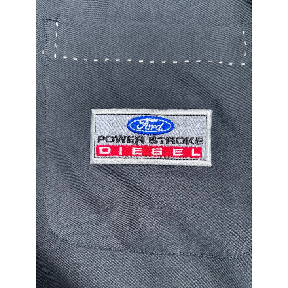 Nat Nast Ford Power Stroke Diesel Shirt Mens S Black Silk Embroidered Camp New - Picture 2 of 9